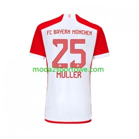Koszulka Bayern Monachium Thomas Muller 25 Domowe Stroje Piłkarskie 2023/24 Krótki Rękaw